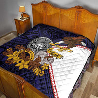 American Samoa Eagle Kava Bowl Quilt Plumeria Polynesian Pattern LT01 - Polynesian Pride