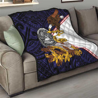 American Samoa Eagle Kava Bowl Quilt Plumeria Polynesian Pattern LT01 - Polynesian Pride