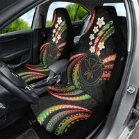 Hawaii Map Kanaka Maoli Car Seat Cover Fantastic Frangipani Reggae