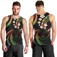 Hawaii Map Kanaka Maoli Men Tank Top Fantastic Frangipani Reggae