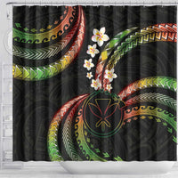Hawaii Map Kanaka Maoli Shower Curtain Fantastic Frangipani Reggae