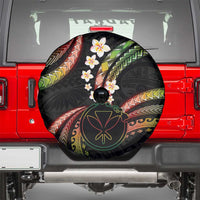Hawaii Map Kanaka Maoli Spare Tire Cover Fantastic Frangipani Reggae