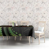 Hawaii Map Kanaka Maoli Tablecloth Fantastic Frangipani Reggae