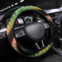 Hawaii King Kamehameha Steering Wheel Cover Fantastic Plumeria Reggae