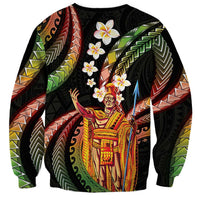 Hawaii King Kamehameha Sweatshirt Fantastic Plumeria Reggae