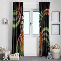 Hawaii King Kamehameha Window Curtain Fantastic Plumeria Reggae