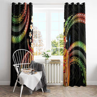 Hawaii King Kamehameha Window Curtain Fantastic Plumeria Reggae