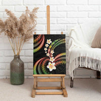 Hawaii Plumeria Reggae Canvas Wall Art Polynesian Pattern