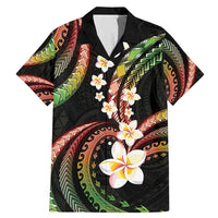 Hawaii Plumeria Reggae Family Matching Mermaid Dress and Hawaiian Shirt Polynesian Pattern