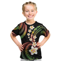 Hawaii Plumeria Reggae Kid T Shirt Polynesian Pattern