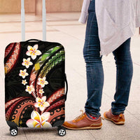 Hawaii Plumeria Reggae Luggage Cover Polynesian Pattern
