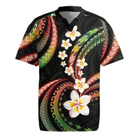 Hawaii Plumeria Reggae Rugby Jersey Polynesian Pattern LT01 Reggae - Polynesian Pride