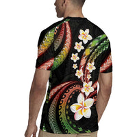 Hawaii Plumeria Reggae Rugby Jersey Polynesian Pattern LT01 - Polynesian Pride