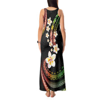 Hawaii Plumeria Reggae Tank Maxi Dress Polynesian Pattern LT01 - Polynesian Pride