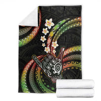 Hawaii Shaka Sign Blanket Fantastic Frangipani Reggae