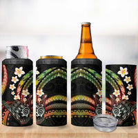 Hawaii Shaka Sign 4 in 1 Can Cooler Tumbler Fantastic Frangipani Reggae
