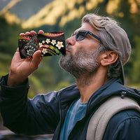 Hawaii Shaka Sign 4 in 1 Can Cooler Tumbler Fantastic Frangipani Reggae