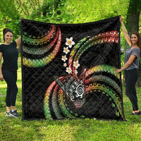 Hawaii Shaka Sign Quilt Fantastic Frangipani Reggae