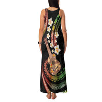 Hawaiian Ukulele Family Matching Tank Maxi Dress and Hawaiian Shirt Jawaiian Fantastic Plumeria LT01 - Polynesian Pride