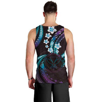 Hawaii Map Kanaka Maoli Men Tank Top Fantastic Frangipani Amethyst Gradient