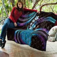 Hawaii King Kamehameha Quilt Fantastic Plumeria Amethyst Gradient