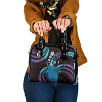 Hawaii King Kamehameha Shoulder Handbag Fantastic Plumeria Amethyst Gradient LT01 One Size Purple - Polynesian Pride