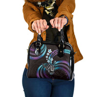 Hawaii Shaka Sign Shoulder Handbag Fantastic Frangipani Amethyst Gradient LT01 One Size Purple - Polynesian Pride