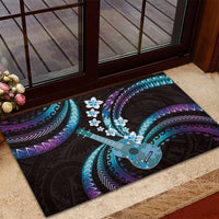 Hawaiian Ukulele Rubber Doormat Amethyst Gradient Fantastic Plumeria LT01 - Polynesian Pride
