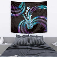 Hawaiian Ukulele Tapestry Amethyst Gradient Fantastic Plumeria LT01 - Polynesian Pride