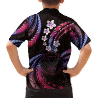 Hawaii Map Kanaka Maoli Kid Hawaiian Shirt Fantastic Frangipani Sweet Dream LT01 - Polynesian Pride
