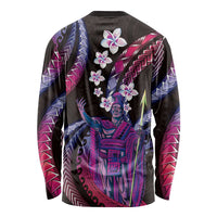Hawaii King Kamehameha Long Sleeve Shirt Fantastic Plumeria Sweet Vibes LT01 - Polynesian Pride