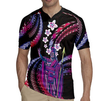 Hawaii King Kamehameha Rugby Jersey Fantastic Plumeria Sweet Vibes LT01 - Polynesian Pride