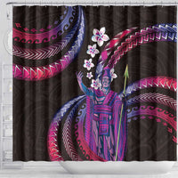 Hawaii King Kamehameha Shower Curtain Fantastic Plumeria Sweet Vibes LT01 - Polynesian Pride