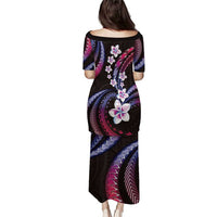 Hawaii Plumeria Puletasi Sweet Gradient Polynesian Pattern