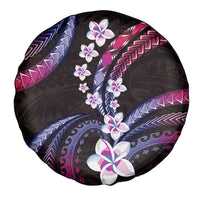 Hawaii Plumeria Spare Tire Cover Sweet Gradient Polynesian Pattern