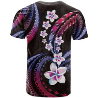 Hawaii Plumeria T Shirt Sweet Gradient Polynesian Pattern