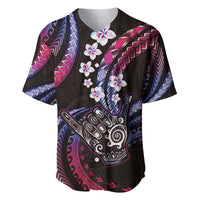Hawaii Shaka Sign Baseball Jersey Fantastic Frangipani Sweet Vibes