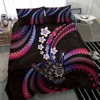 Hawaii Shaka Sign Bedding Set Fantastic Frangipani Sweet Vibes