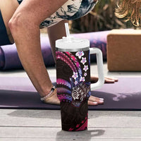 Hawaii Shaka Sign Tumbler With Handle Fantastic Frangipani Sweet Vibes