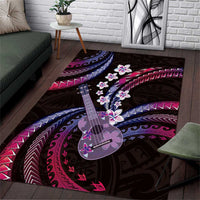Hawaiian Ukulele Area Rug Sweet Dream Fantastic Plumeria