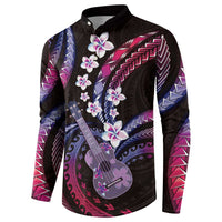 Hawaiian Ukulele Button Sweatshirt Sweet Dream Fantastic Plumeria LT01 - Polynesian Pride