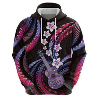 Hawaiian Ukulele Hoodie Sweet Dream Fantastic Plumeria