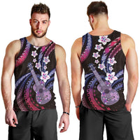 Hawaiian Ukulele Men Tank Top Sweet Dream Fantastic Plumeria