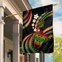Hawaii Turtles Plumeria Garden Flag Reggae Polynesian Pattern