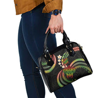 Hawaii Turtles Plumeria Shoulder Handbag Reggae Polynesian Pattern LT01 - Polynesian Pride