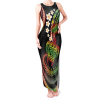 Hawaii Turtles Plumeria Tank Maxi Dress Reggae Polynesian Pattern LT01 Women Reggae - Polynesian Pride