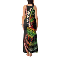 Hawaii Turtles Plumeria Tank Maxi Dress Reggae Polynesian Pattern LT01 - Polynesian Pride