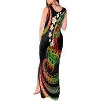 Hawaii Turtles Plumeria Tank Maxi Dress Reggae Polynesian Pattern LT01 - Polynesian Pride