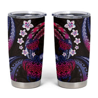 Hawaii Turtles Plumeria Tumbler Cup Sweet Gradient Polynesian Pattern LT01 Pink - Polynesian Pride