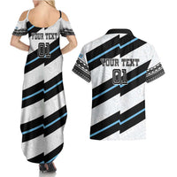 Custom Fiji 2024 Rugby Couples Matching Summer Maxi Dress and Hawaiian Shirt Fijian Tapa Pattern